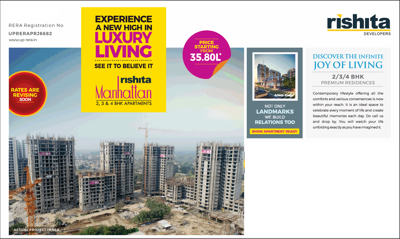 Discover the infinite joy of living at Rishita Manhattan in Lucknow Update